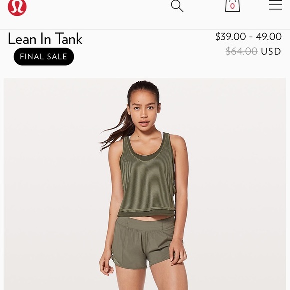 lululemon athletica Tops - NWT Lululemon lean in tank
